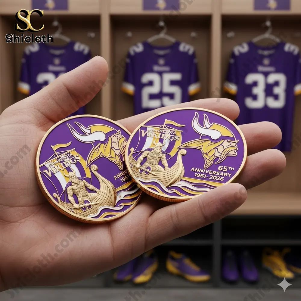 Minnesota Vikings 65th Anniversary Commemorative Coin