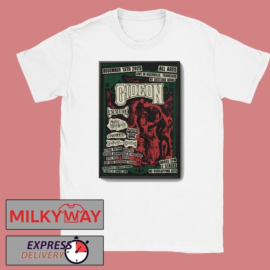 Gideon At Eastside Bowl On Dec 13 2025 Poster shirt
