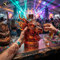 Fire Dragon Fireball Cinnamon Whiskey Bottle
