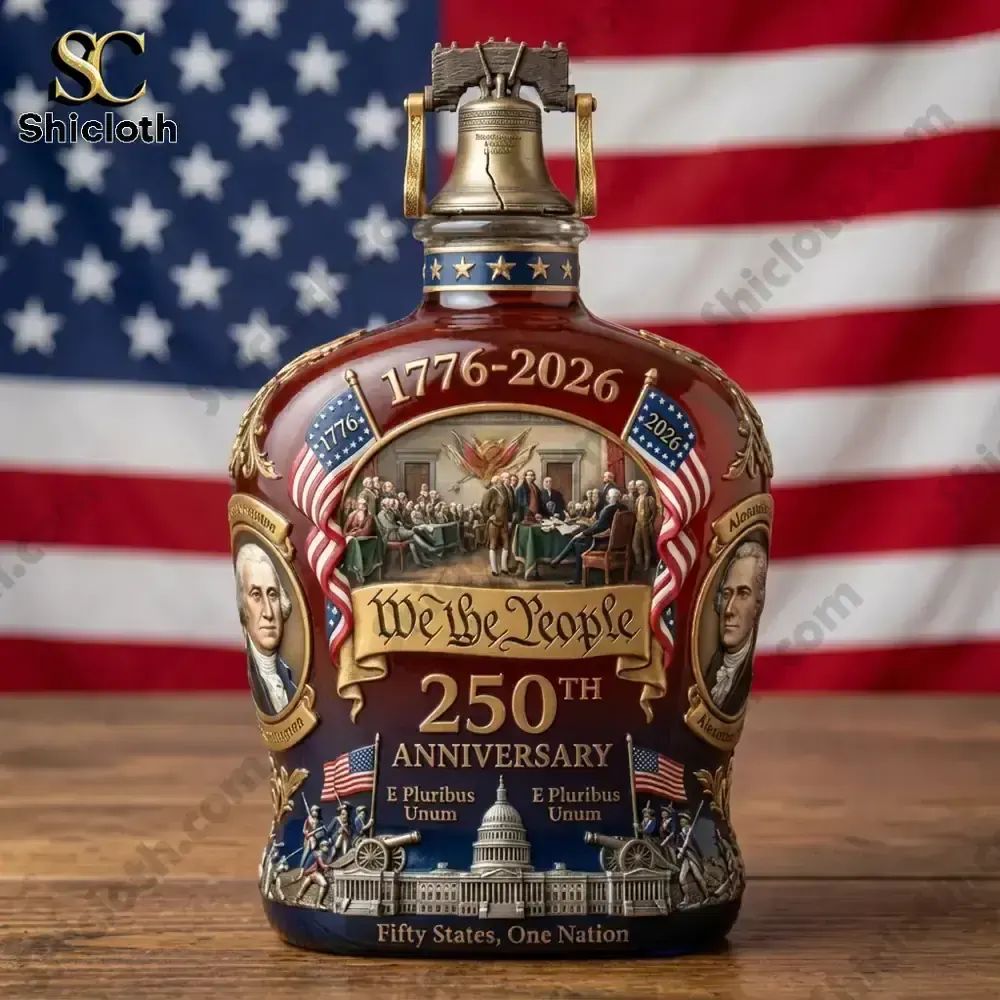 Trending US We The People 250th Anniversary 1776-2026 Whisky Bottle