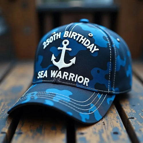 250th Birthday Sea Warrior U.S Military Classic Cap