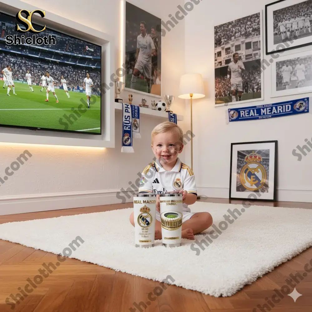 Real Madrid 124th Anniversary Stainless Tumbler Cup