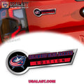 Columbus Blue Jackets Edition 3D Engraved Car Name Emblem