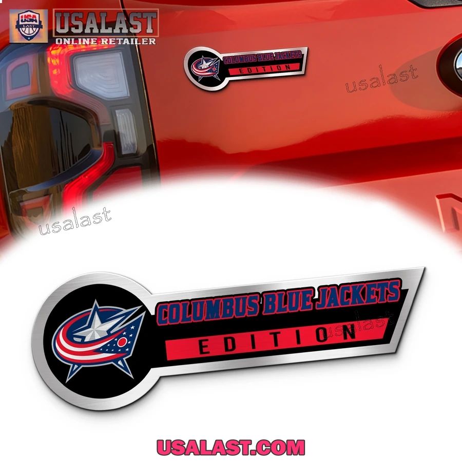 Columbus Blue Jackets Edition 3D Engraved Car Name Emblem