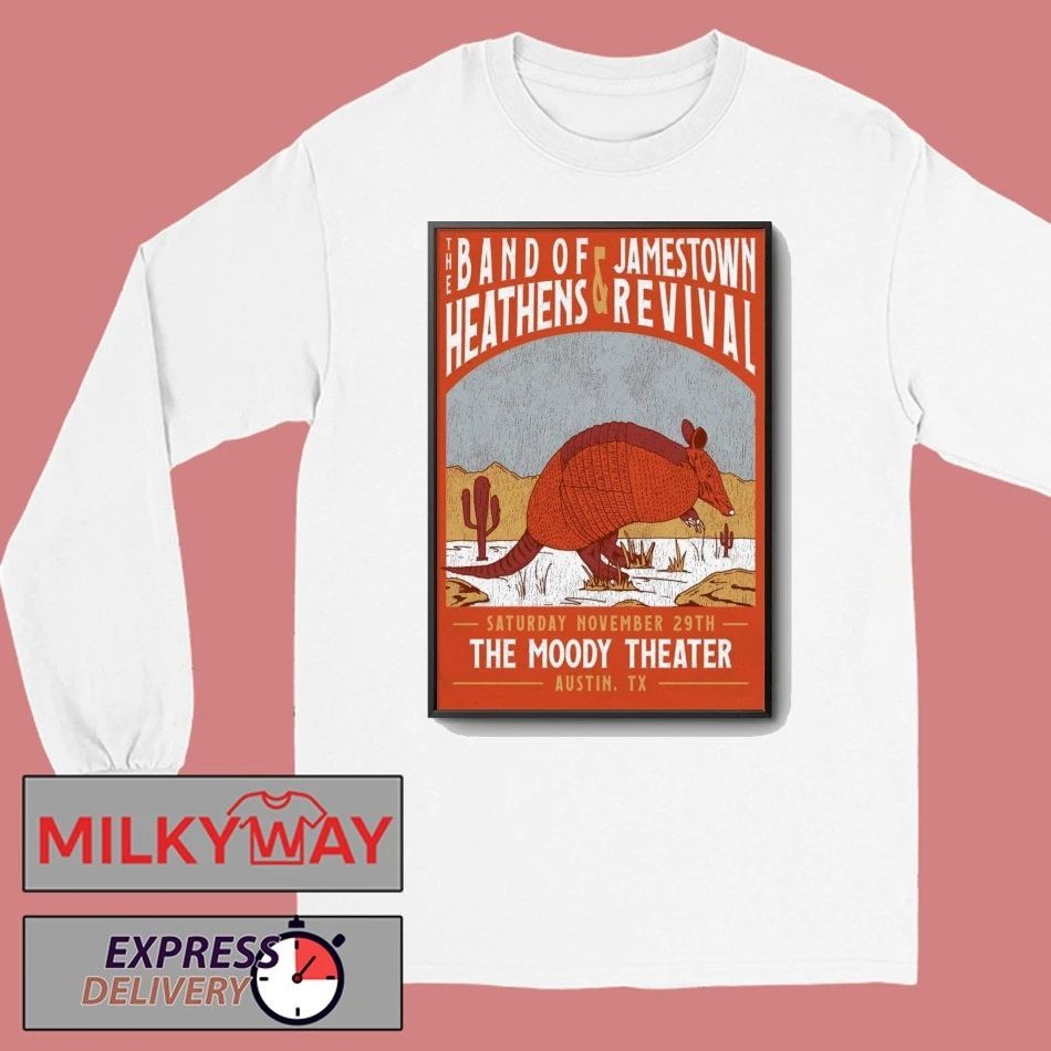 The Band Of Heathens And Jamestown Revival In Austin TX On Nov 29 2025 Poster shirt
