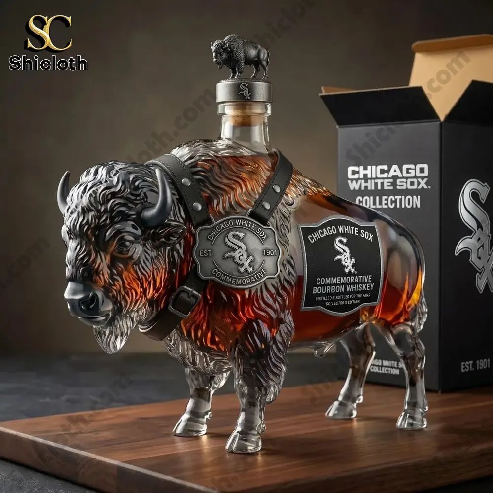 Bison Spirit BuffaloTrace x Chicago White Sox Limited Edition Whiskey Bottle