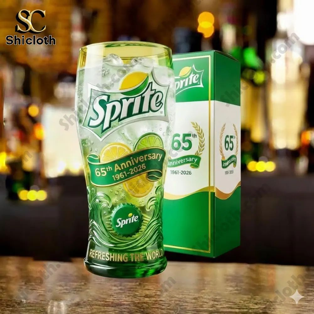 Sprite 65th Anniversary 1961-2026 Refreshing The World Beer Glass