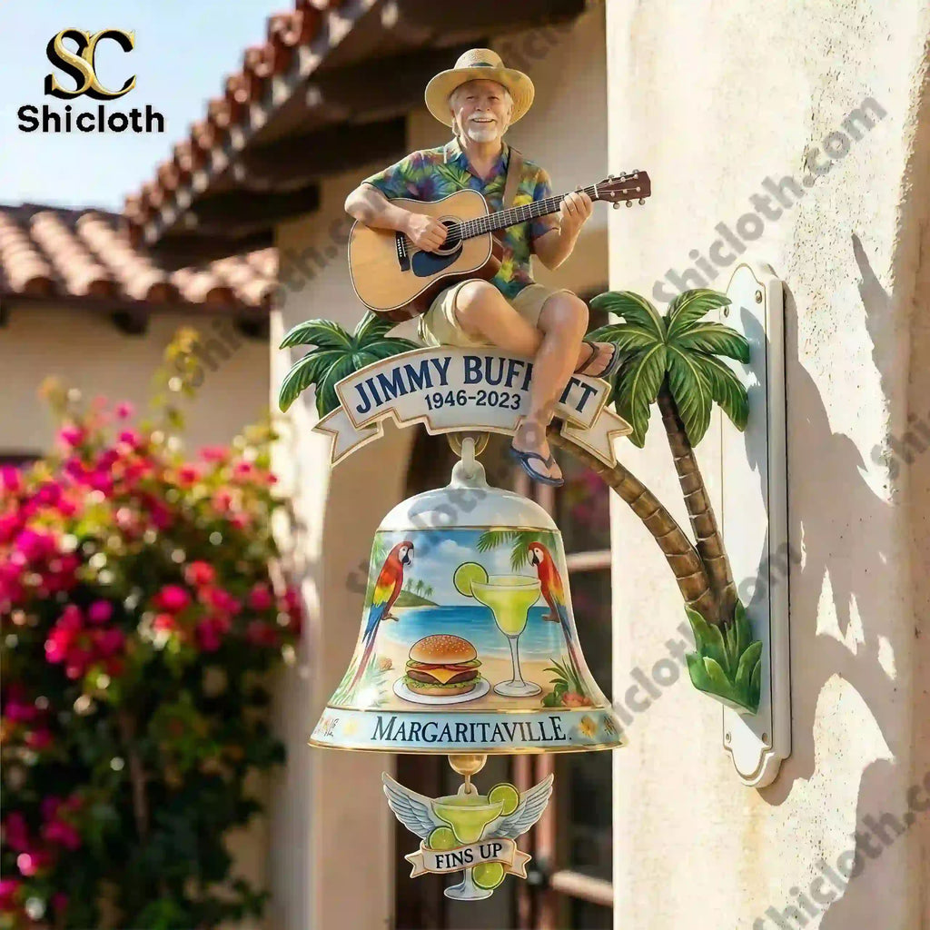 Jimmy Buffett Tribute Margaritaville Wall Bell