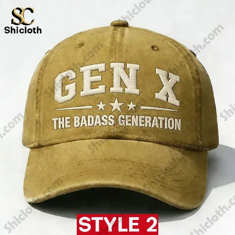 Gen X The Badass Generation Embroidery Cap Hat