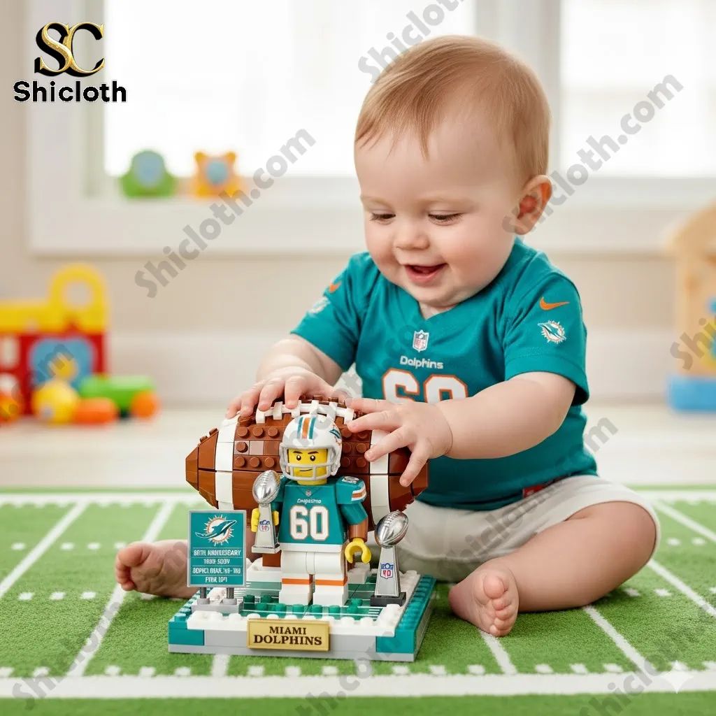 Miami Dolphins 60th Anniversary Brick Set