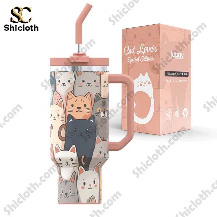 Cat Lover Special Edition Juggy 74oz Half Gallon Water Jug