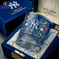 New York Yankees 123rd Anniversary Whiskey Glass