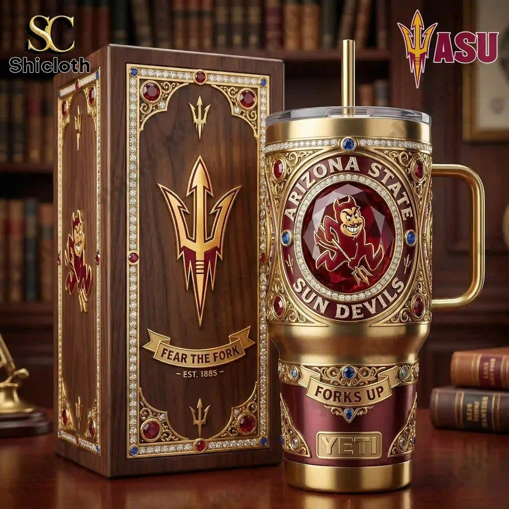 Arizona State Sun Devils Fear the Fork 40oz Tumbler With Handle