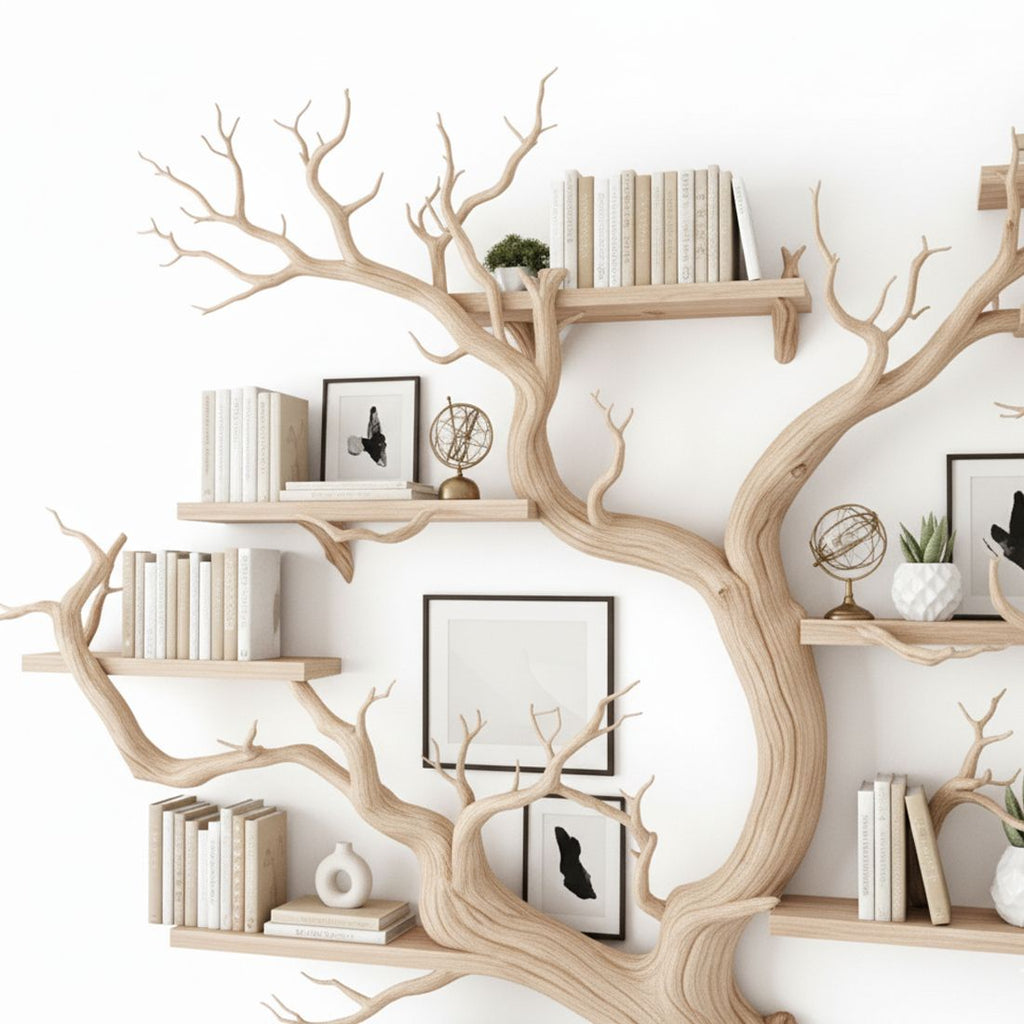 Driftwood-Inspired Bookshelf – Handcrafted from Barn & Pallet Wood