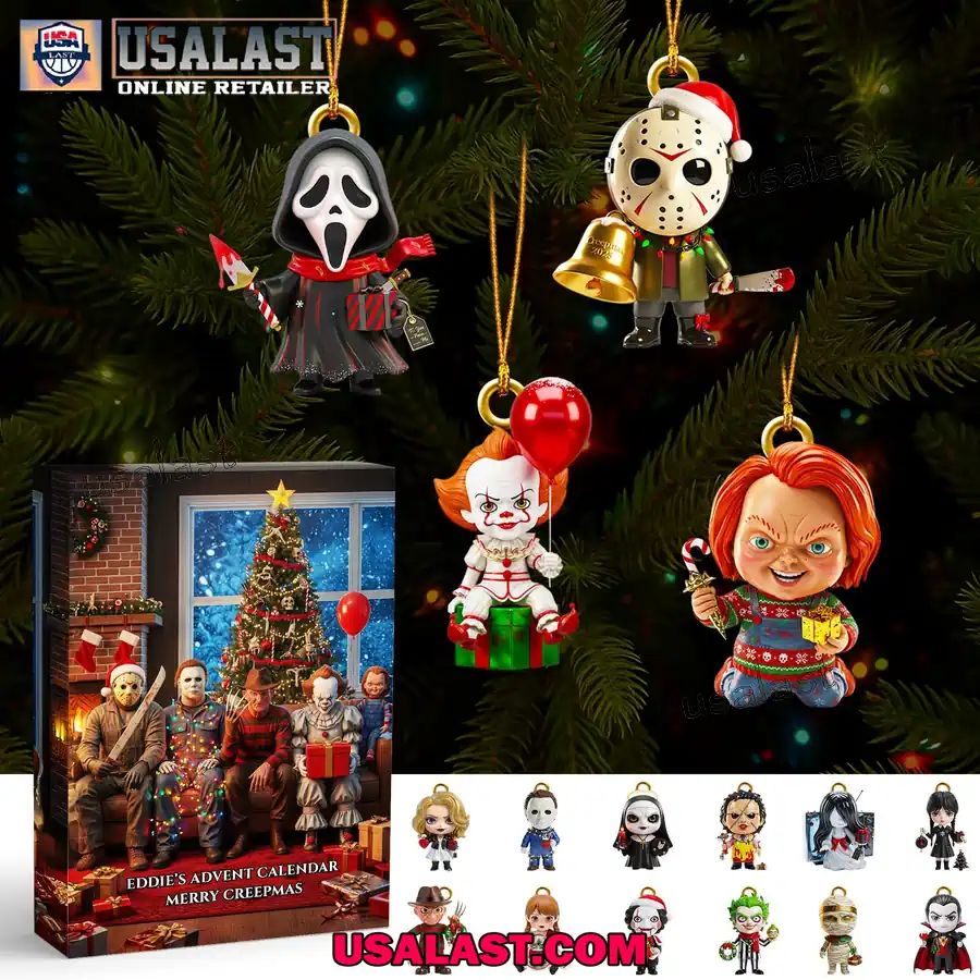 Personalized Horror Characters Advent Calendar Merry Creepmas