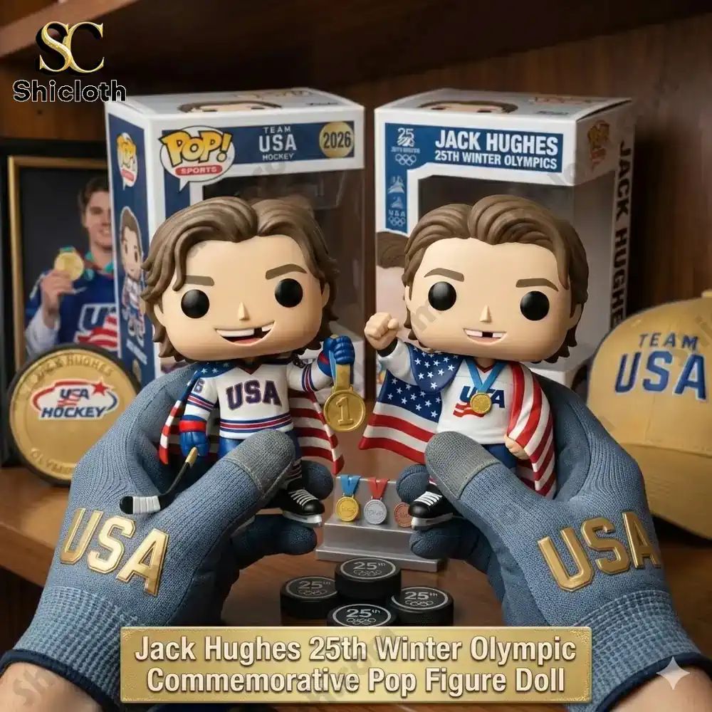 Jack Hughes XXV Winter Olympic Gold Pop! Figure Dolls