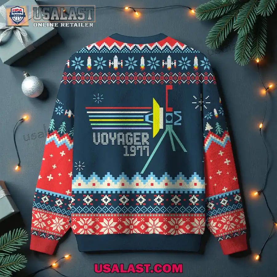 NASA Voyager Spacecraft Ugly Christmas Sweater