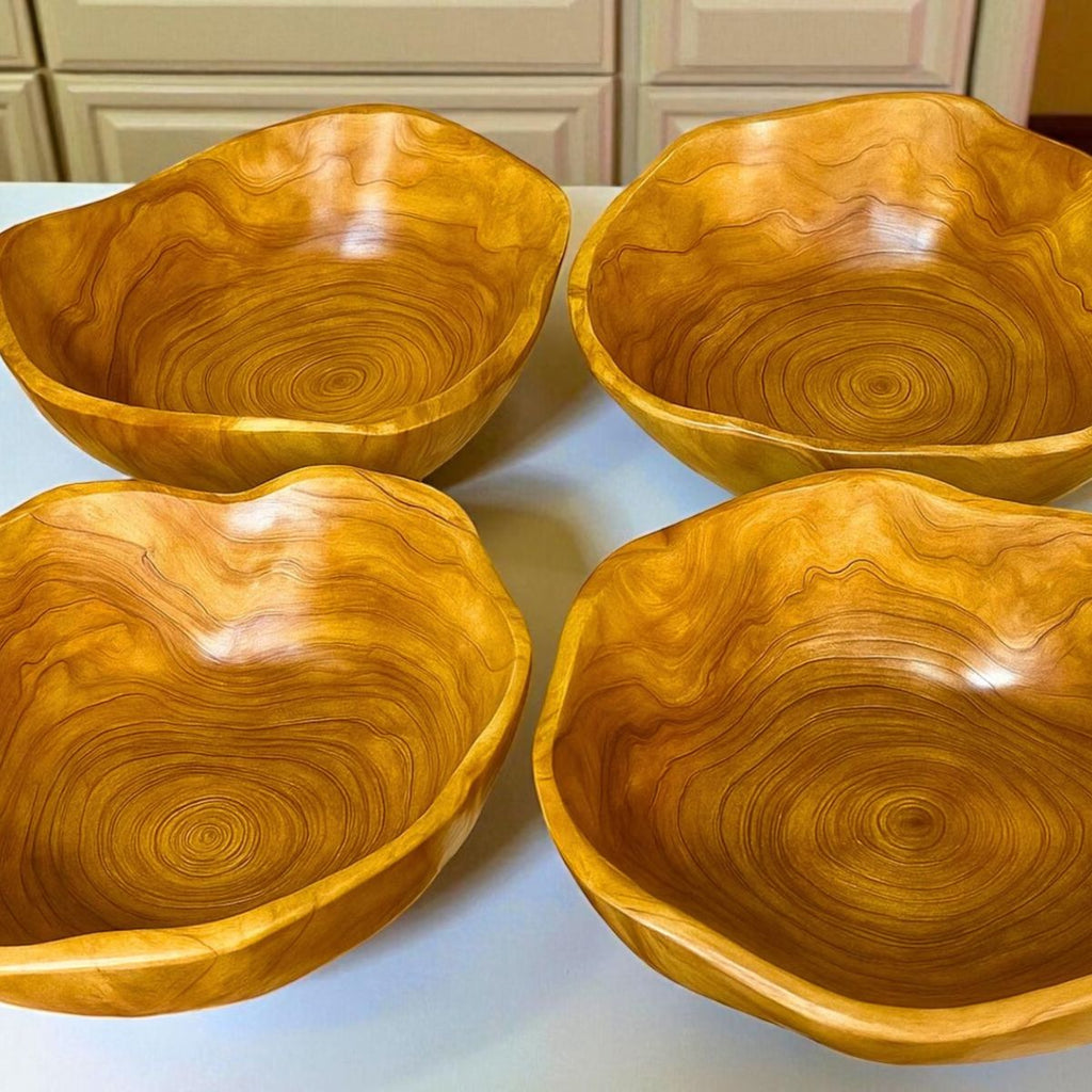 Handcarved Root Wood Bowl – Organic Artistry and Natural Elegance