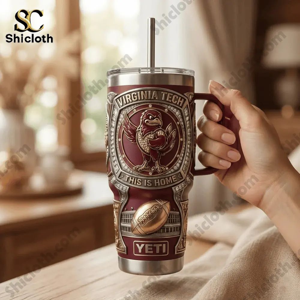 Virginia Tech Hokies This is Home 40oz Tumbler With Handle