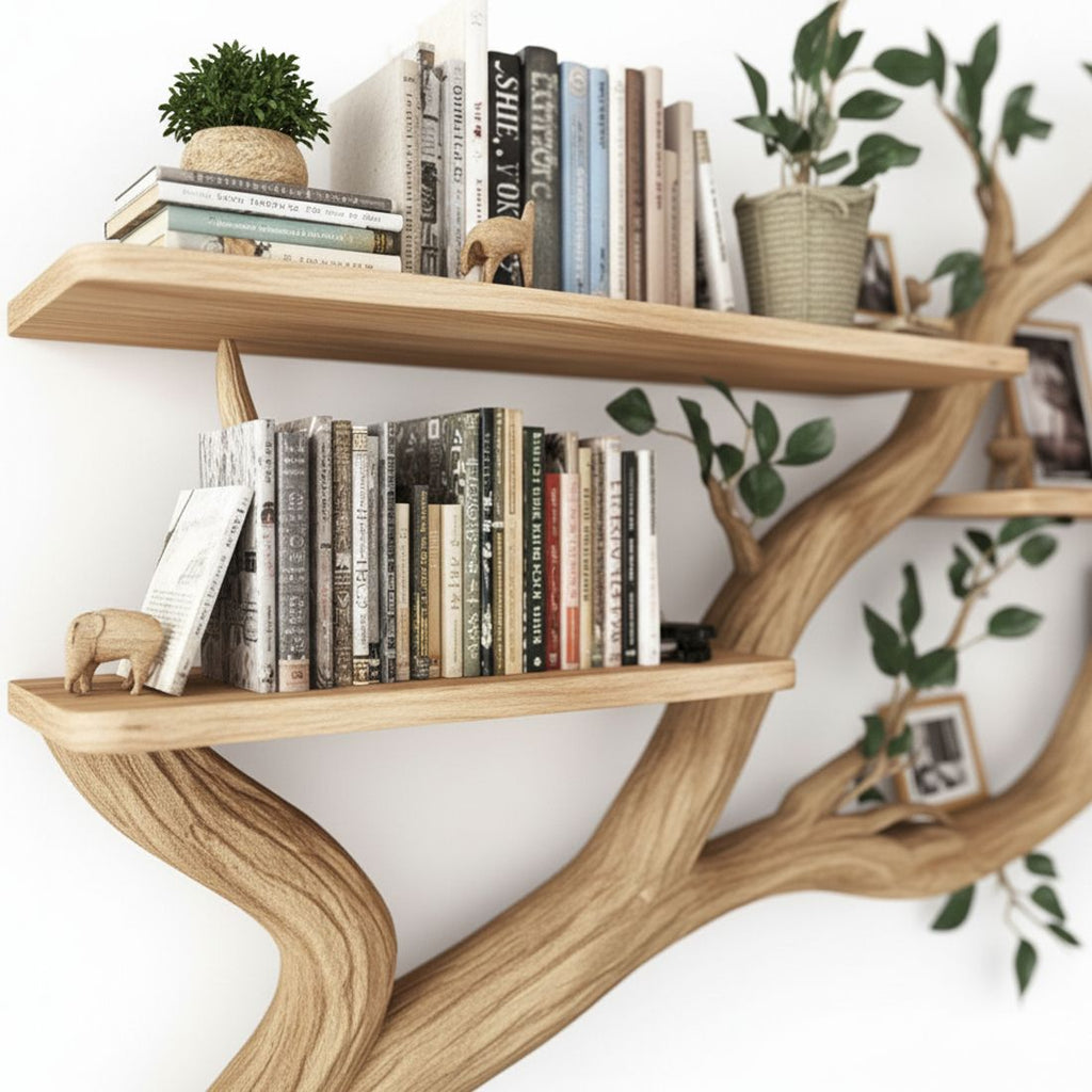 Tree Branch Bookshelf – A Masterpiece of Natural Design