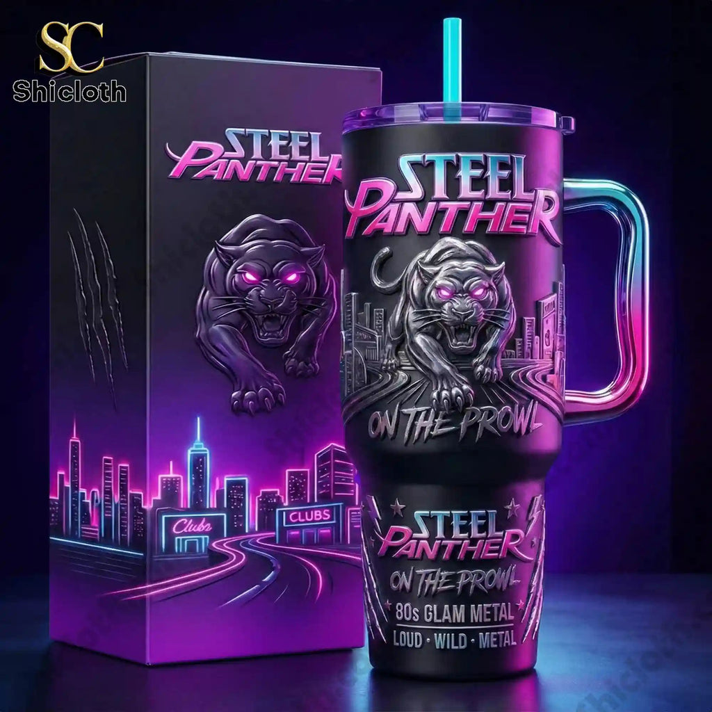 Steel Panther On the Prowl 40oz Tumbler With Handle