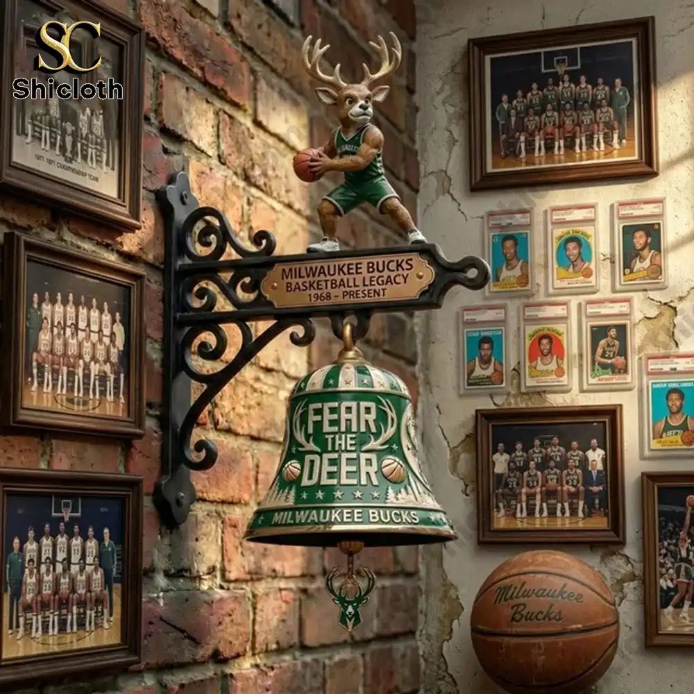 Milwaukee Bucks Feer The Deer Wall Bell