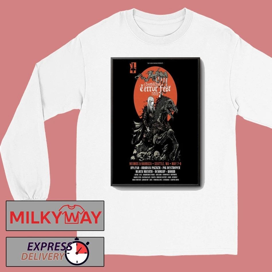 Northwest Terror Fest 2025 Event Seattle On May 7-9 Poster shirt