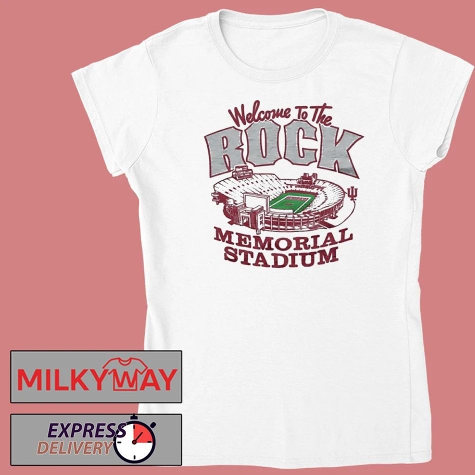 Indiana University Memorial Stadium Welcome To The Rock T-shirt