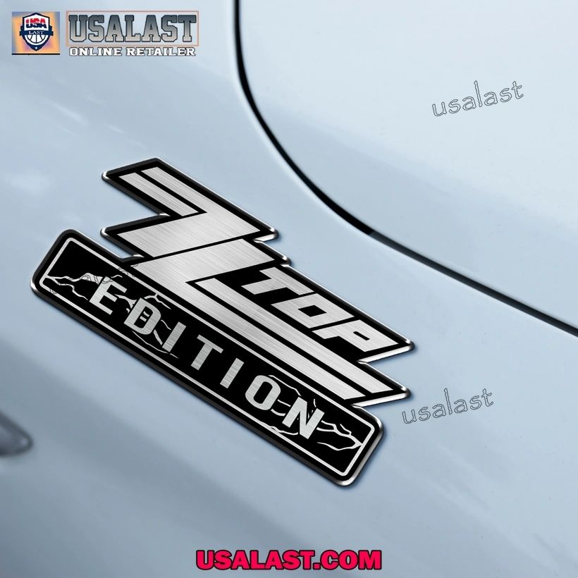 ZZ Top Edition 3D Engraved Car Emblem Sticker