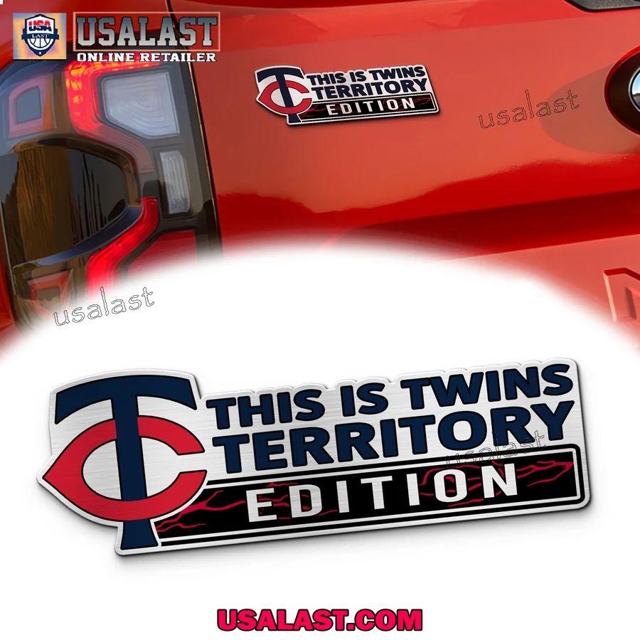 Minnesota Twins Edition Engraved Car Name Badge