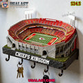 Kansas City Chiefs Sports Stadium Key Hooks, Key Holder