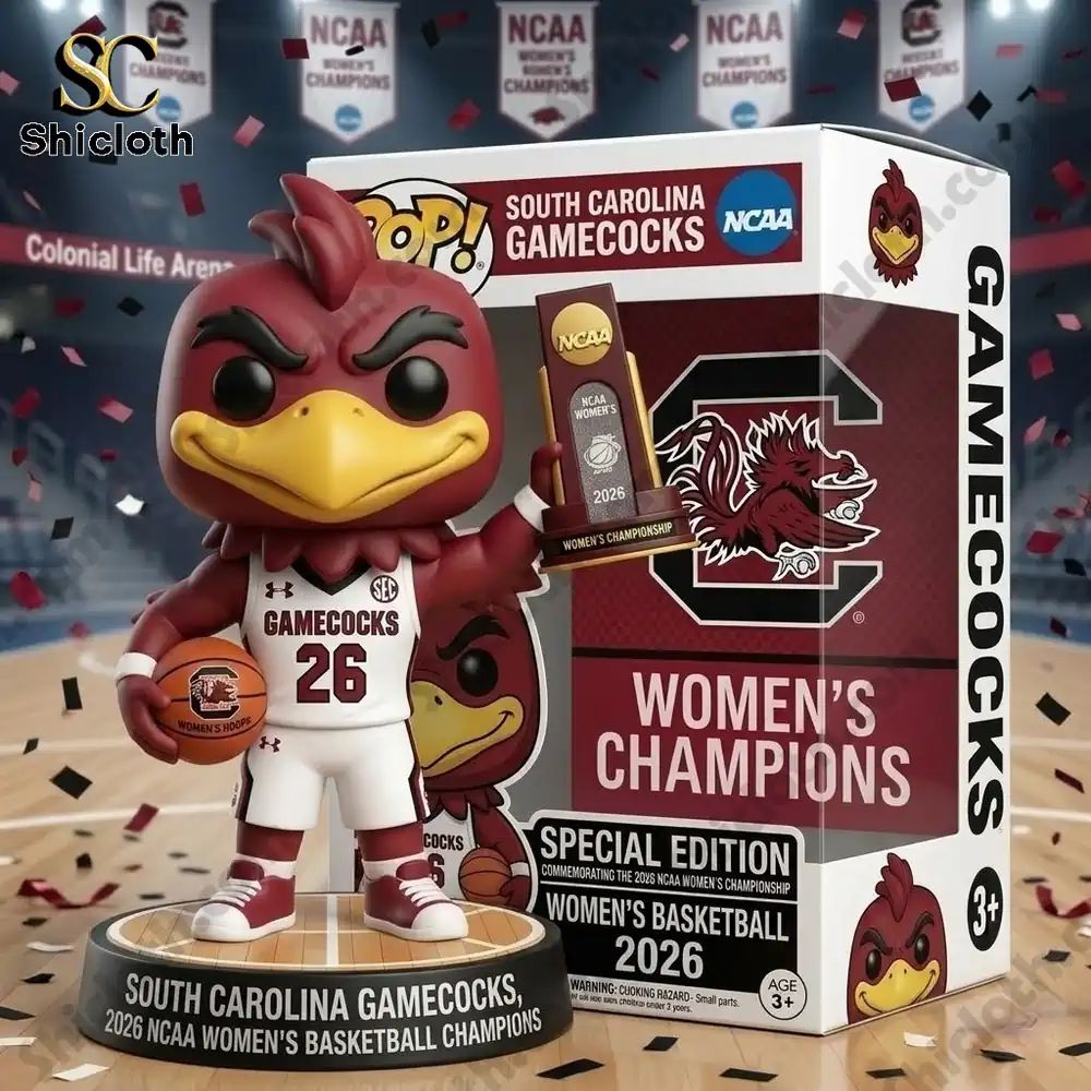 South Carolina Gamecocks 2026 NCAA Women’s Basketball Champions Pop! Figure