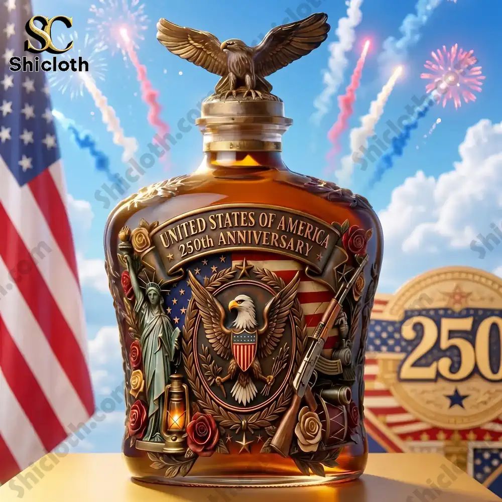 Eagle Crest 250th Anniversary Commemorative Whiskey Bottle