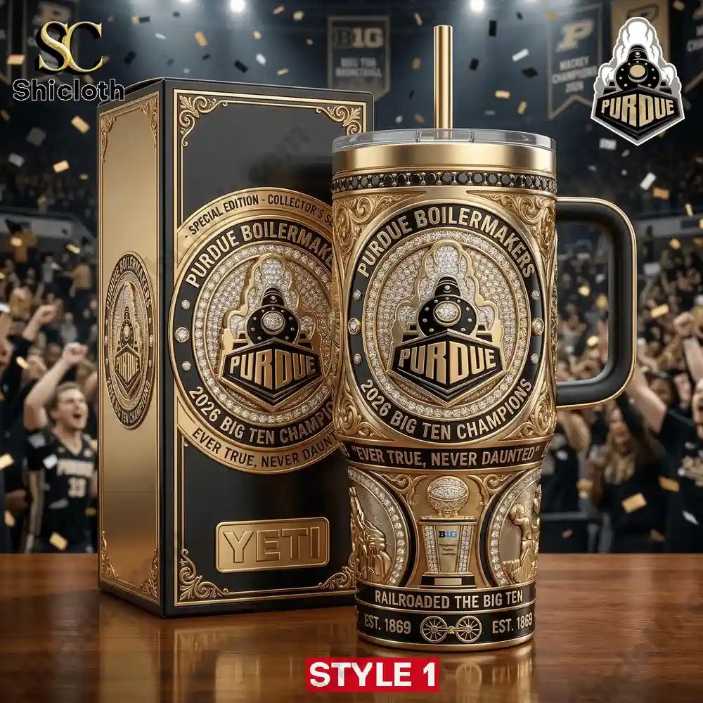 Purdue Boilermakers Big Ten Champions 2026 Tumbler