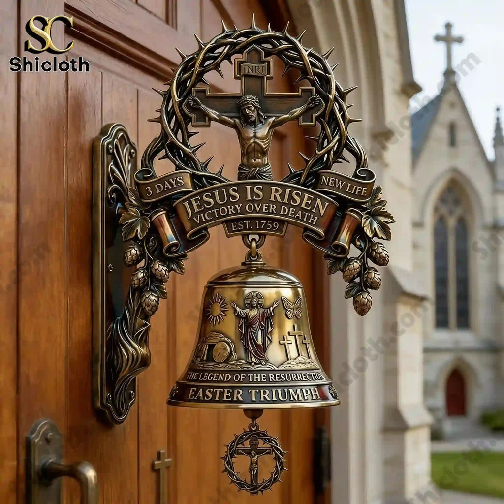 Jesus Is Risen Victory Over Death Commemorative Wall Bell