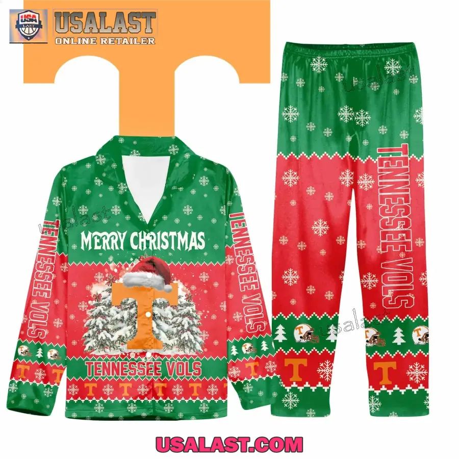 Tennessee Volunteers Button Pajamas Set