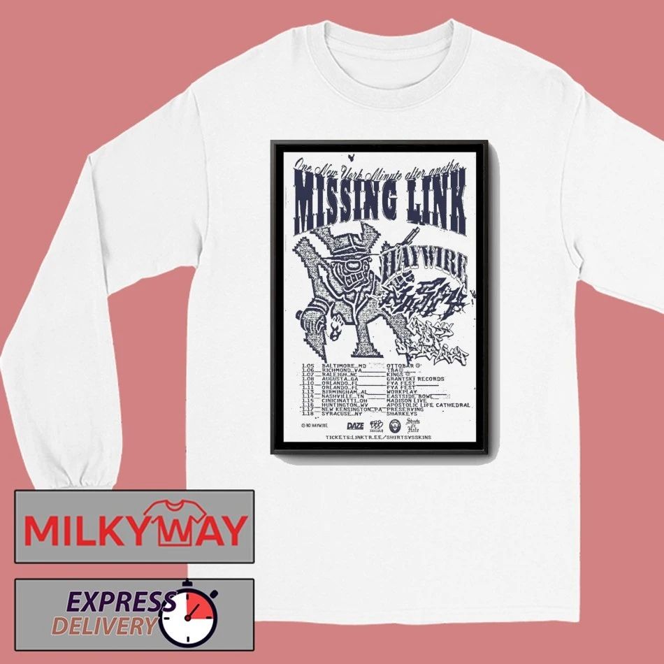 Missing Link January Tour 2026 Poster shirt