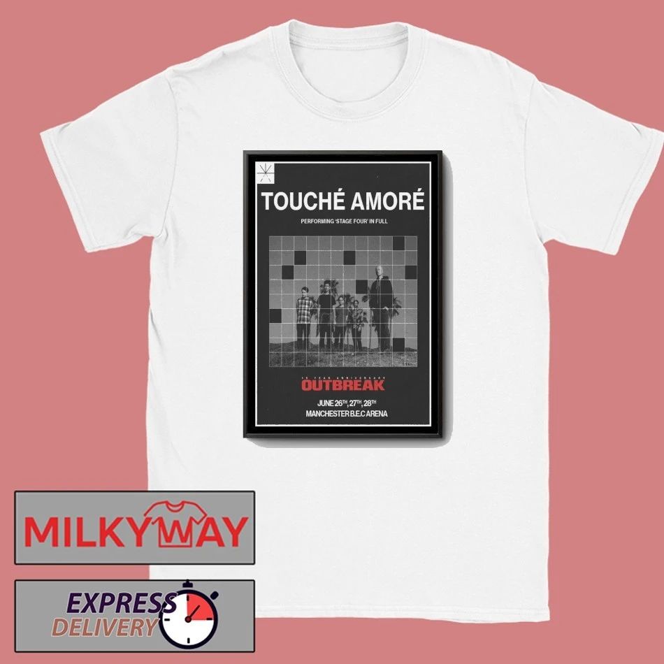 Touche Amore Manchester BEC Arena June 26-28 2026 Poster shirt