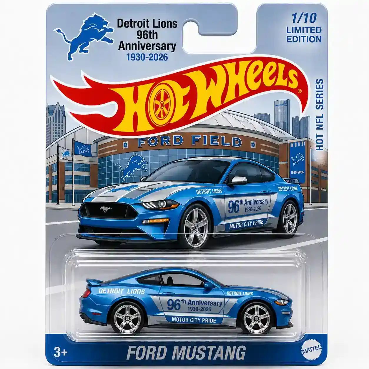 Wheels Detroit Lions 96th Anniversary Ford Mustang