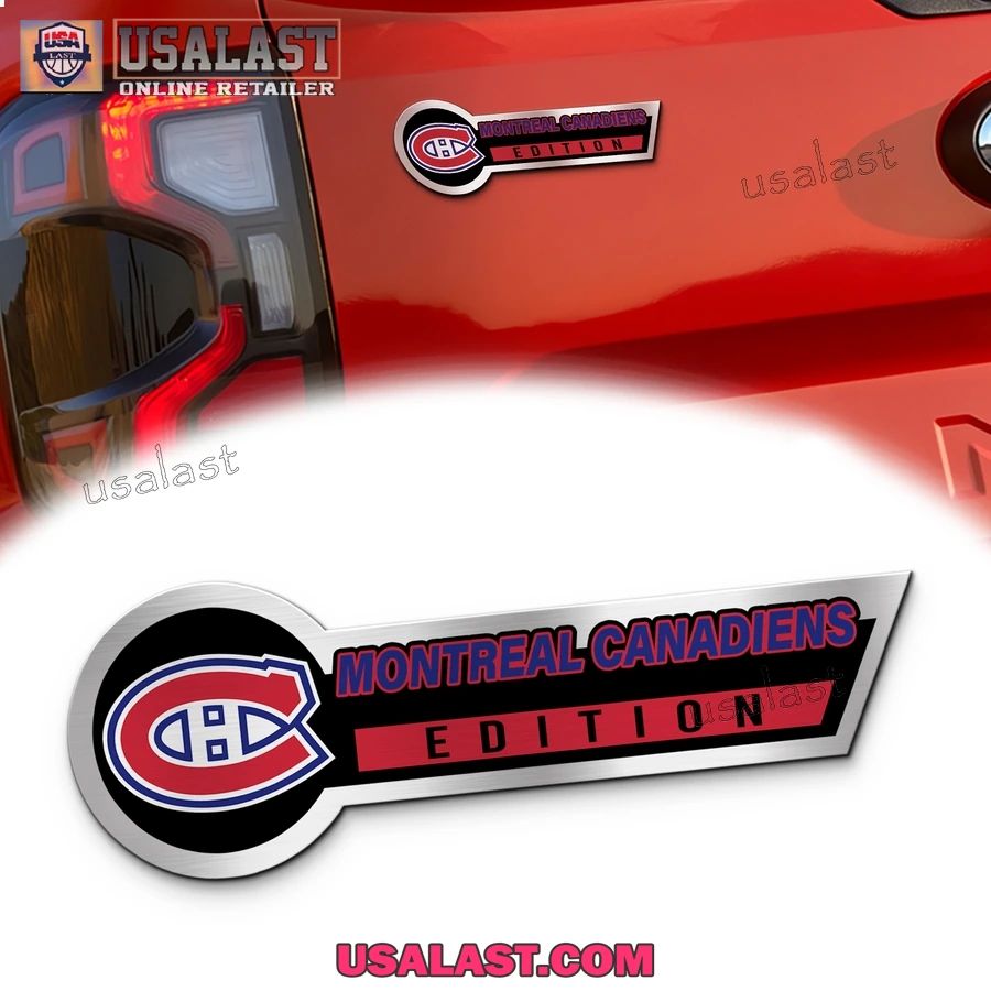 Montreal Canadiens Edition 3D Engraved Car Name Emblem