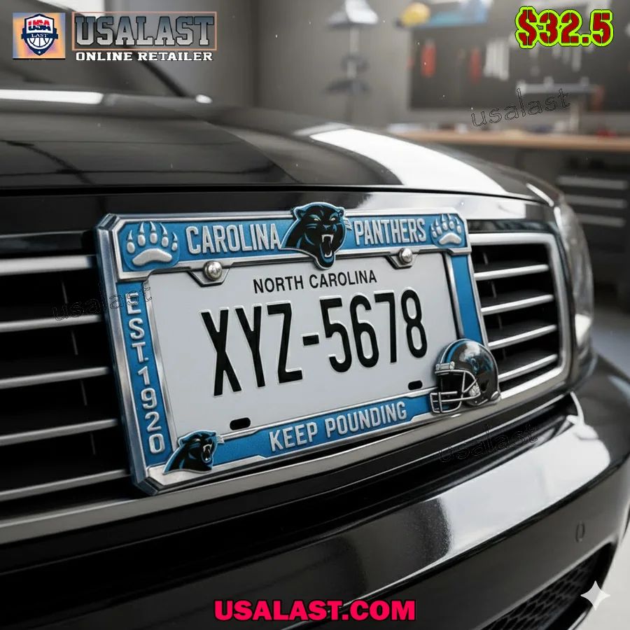 Carolina Panthers Limited Edition License Plate Frame