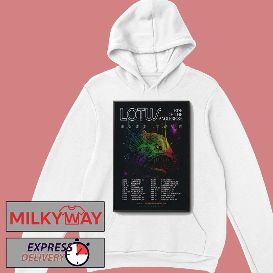 Lotus Rise Of The Anglerfish 2026 Tour Poster shirt