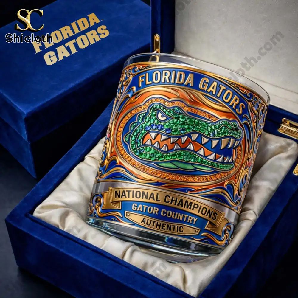Florida Gators National Champions Gator Country Whiskey Glass