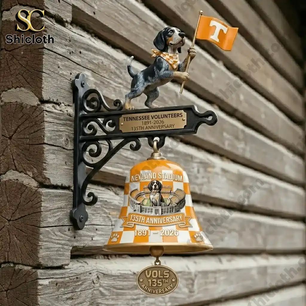 Tennessee Volunteers 135th Anniversary Commemorative Wall Bell