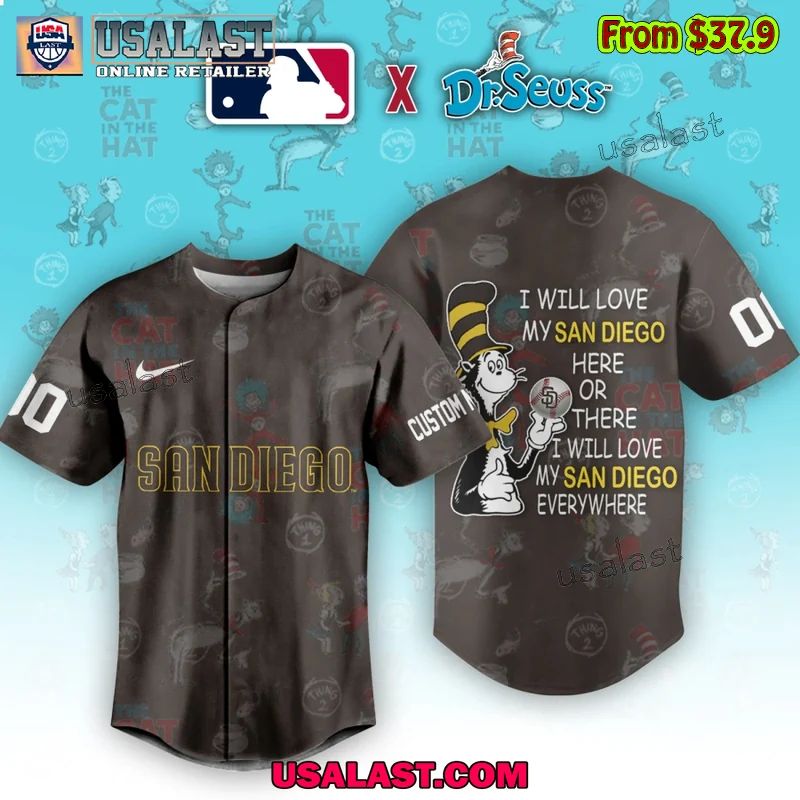San Diego Padres x Dr Seuss Baseball Jersey