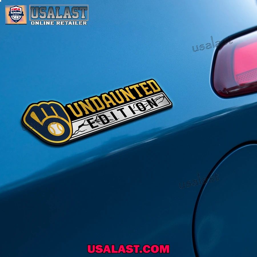 Milwaukee Brewers Edition Engraved Car Name Badge