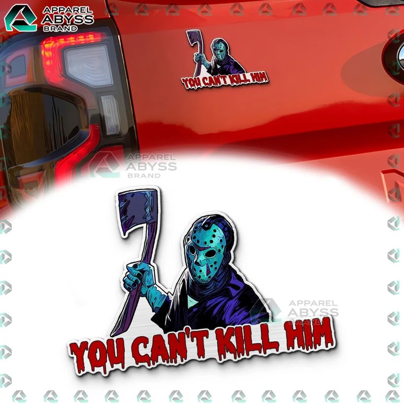 Jason Voorhees Edition 3D Car Name Emblem Sticker