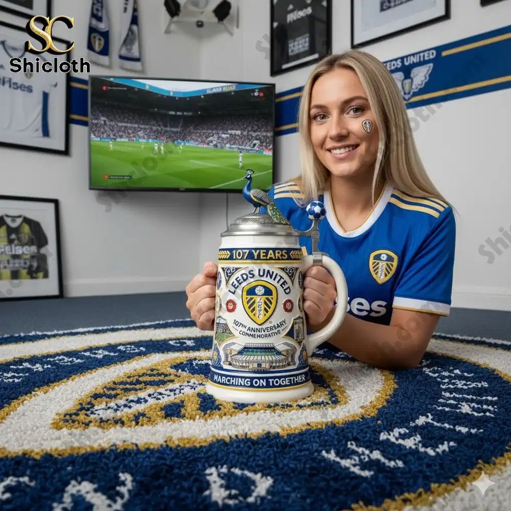 Leeds United 107th Anniversary Commemorative Collector Beer Stein