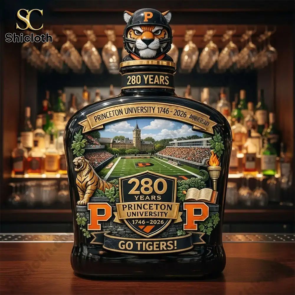 Princeton University 280th Anniversary 2026 Tigers Whiskey Bottle
