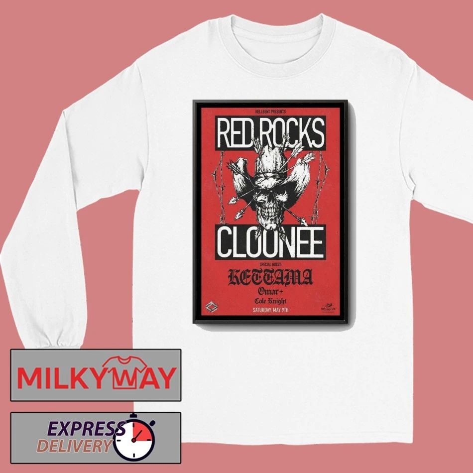 Cloonee Red Rocks Amphitheatre Morrison CO Fall Tour 2026 Poster shirt